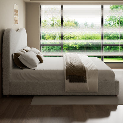Wisp Cloud Boucle Bed in Beige