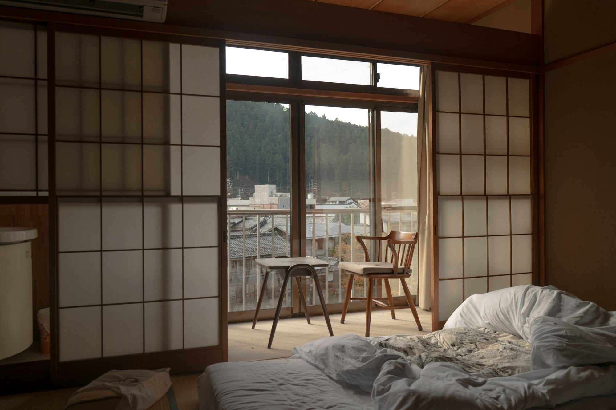 Nord bed frame in a neutral bedroom